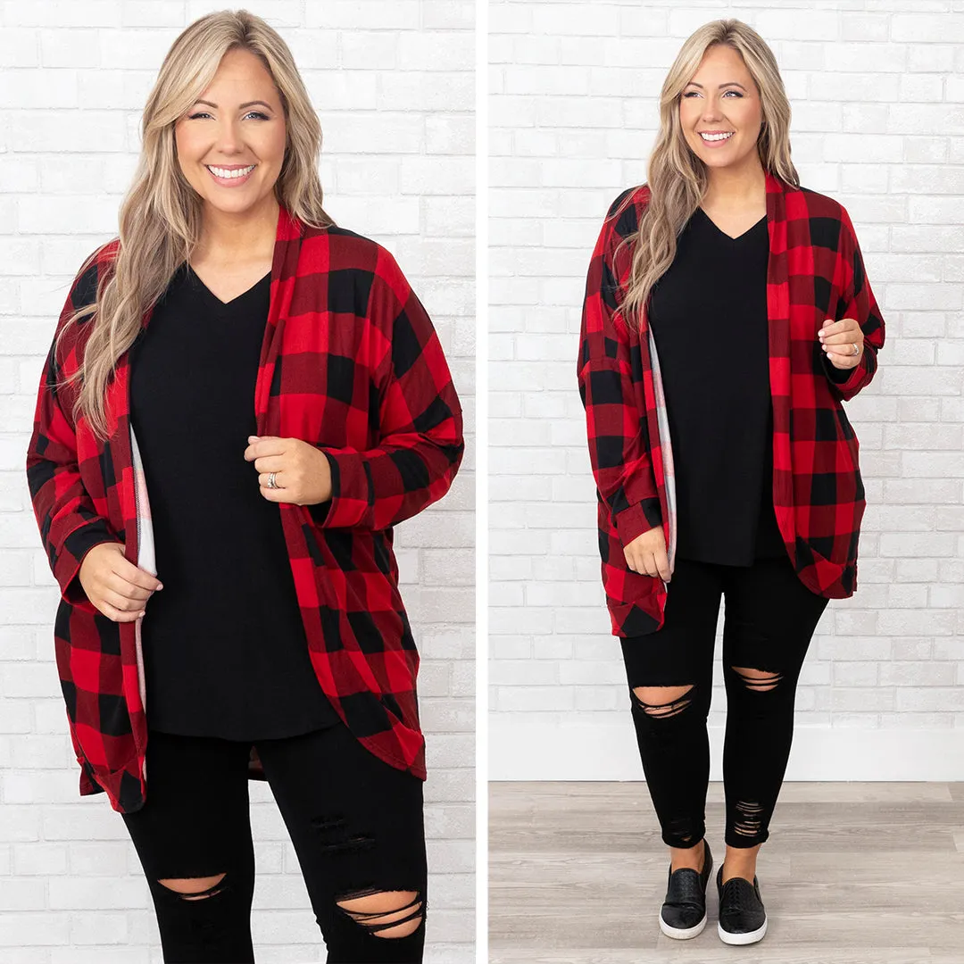 She's The Winner Cardigan, Red