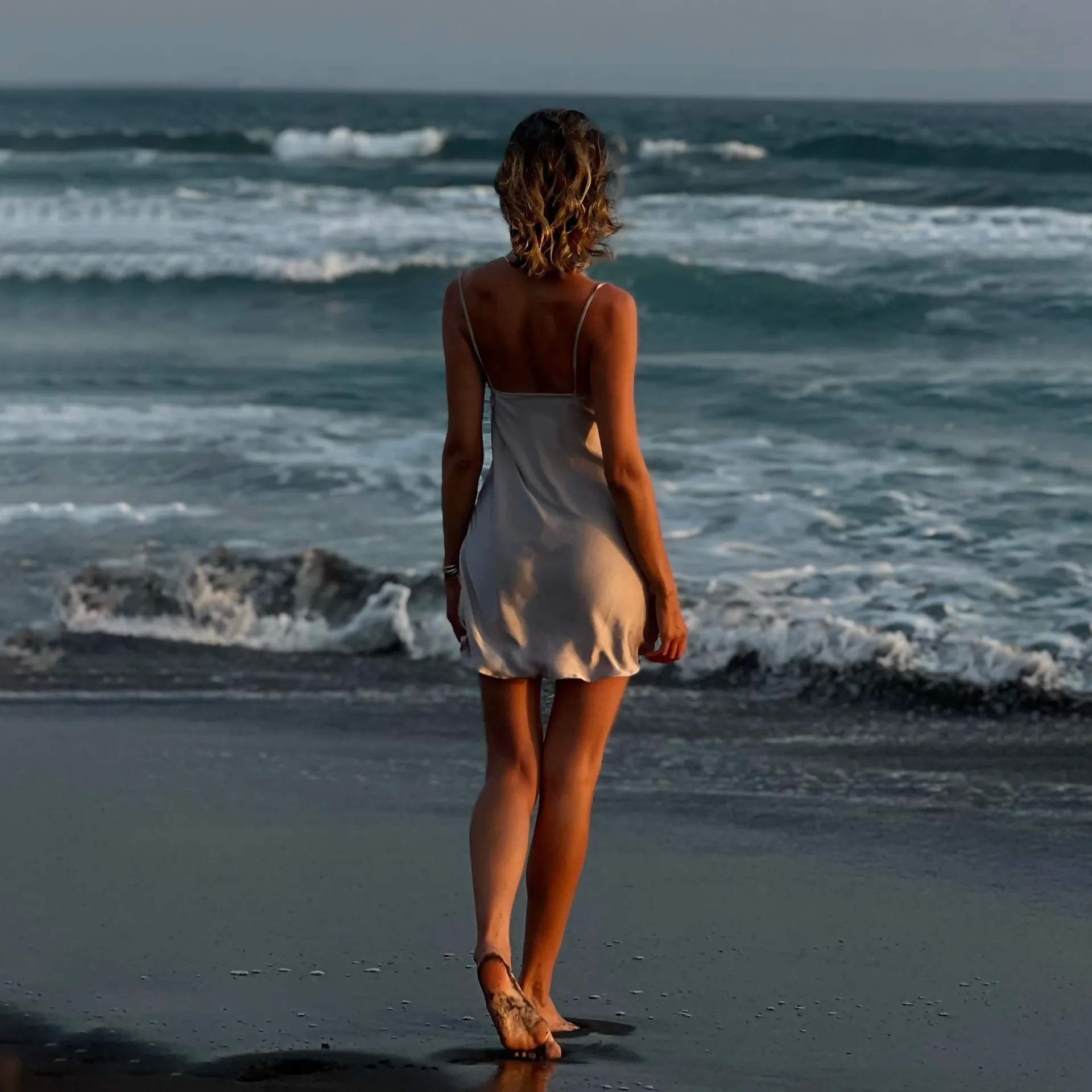 Silky Slip Dress In Frappe