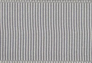 Silver Grey Grosgrain Ribbon cut to 80CM (24 pieces)