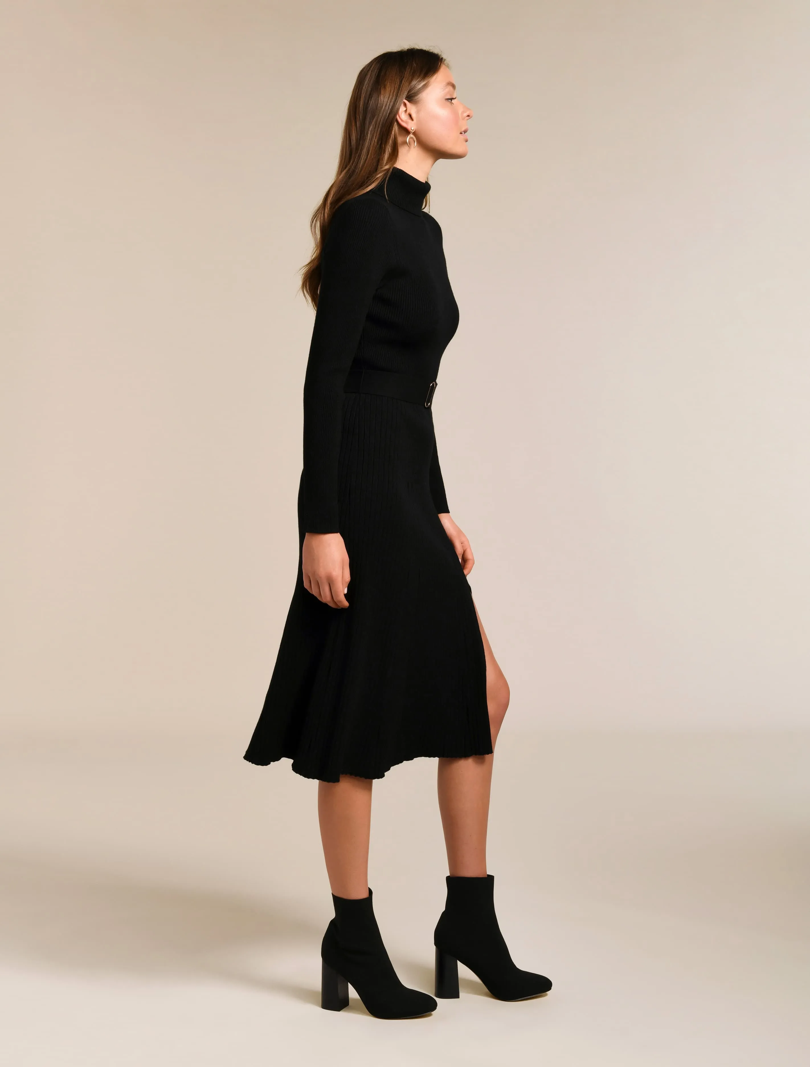Stephanie Rib Midi Knit Dress