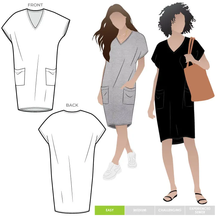 Style ARC - Kitt Knit Dress (Sizes 4-16)  Sewing Pattern