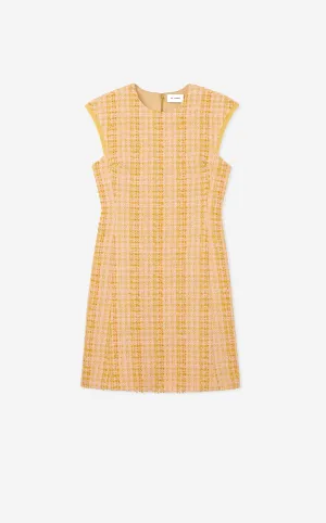 Textured Slub Tweed Dress
