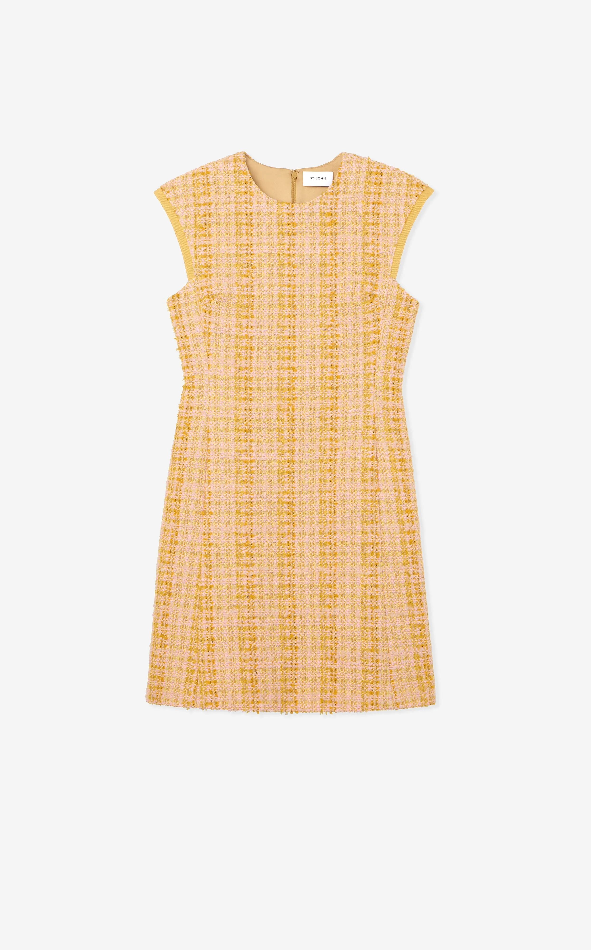 Textured Slub Tweed Dress