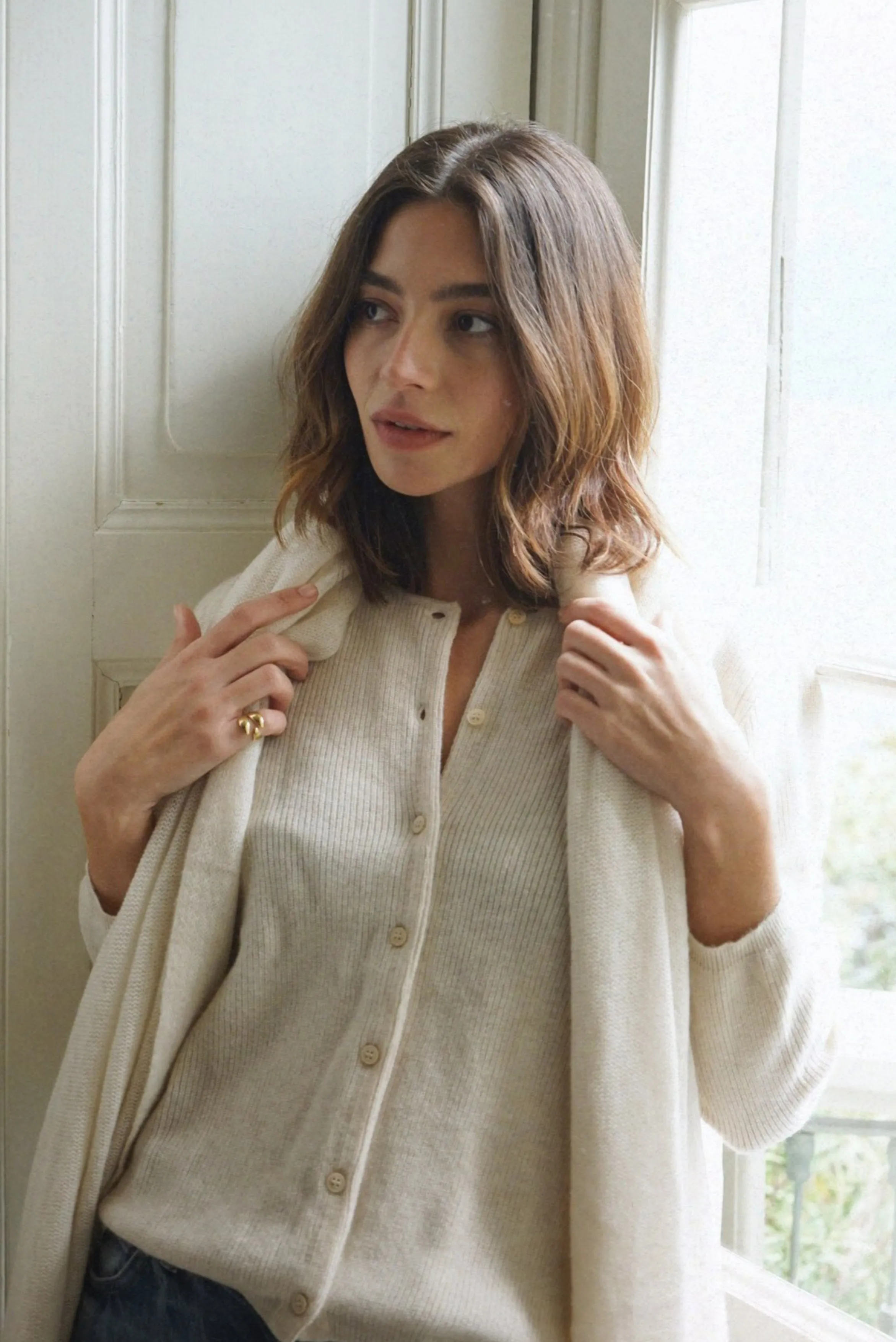 The Cashmere Bianca Top // Moon