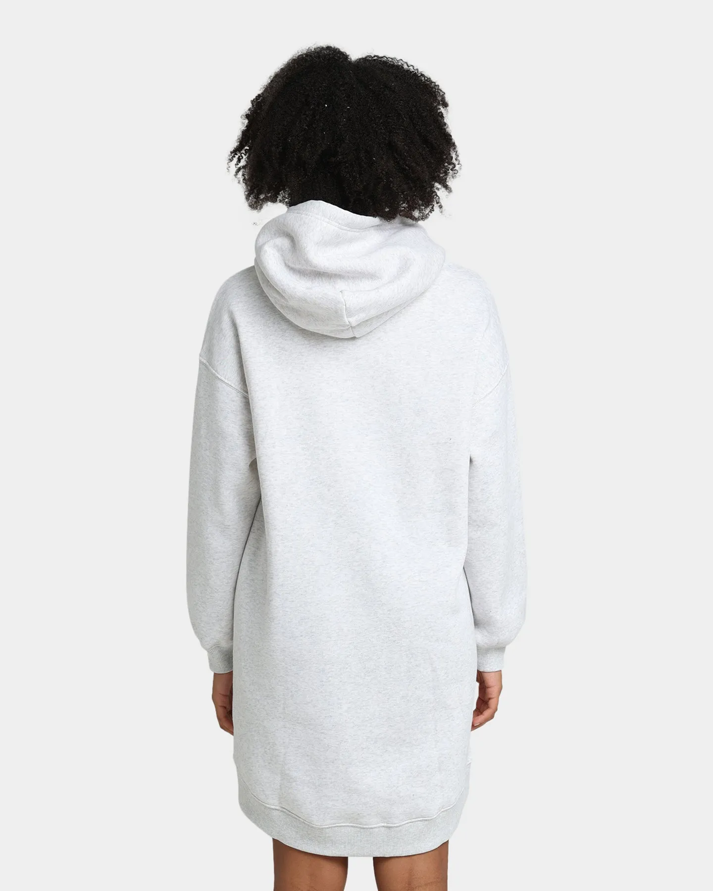 Tommy Jeans Women's Metallic Hoodie Dress Silver Grey Heather