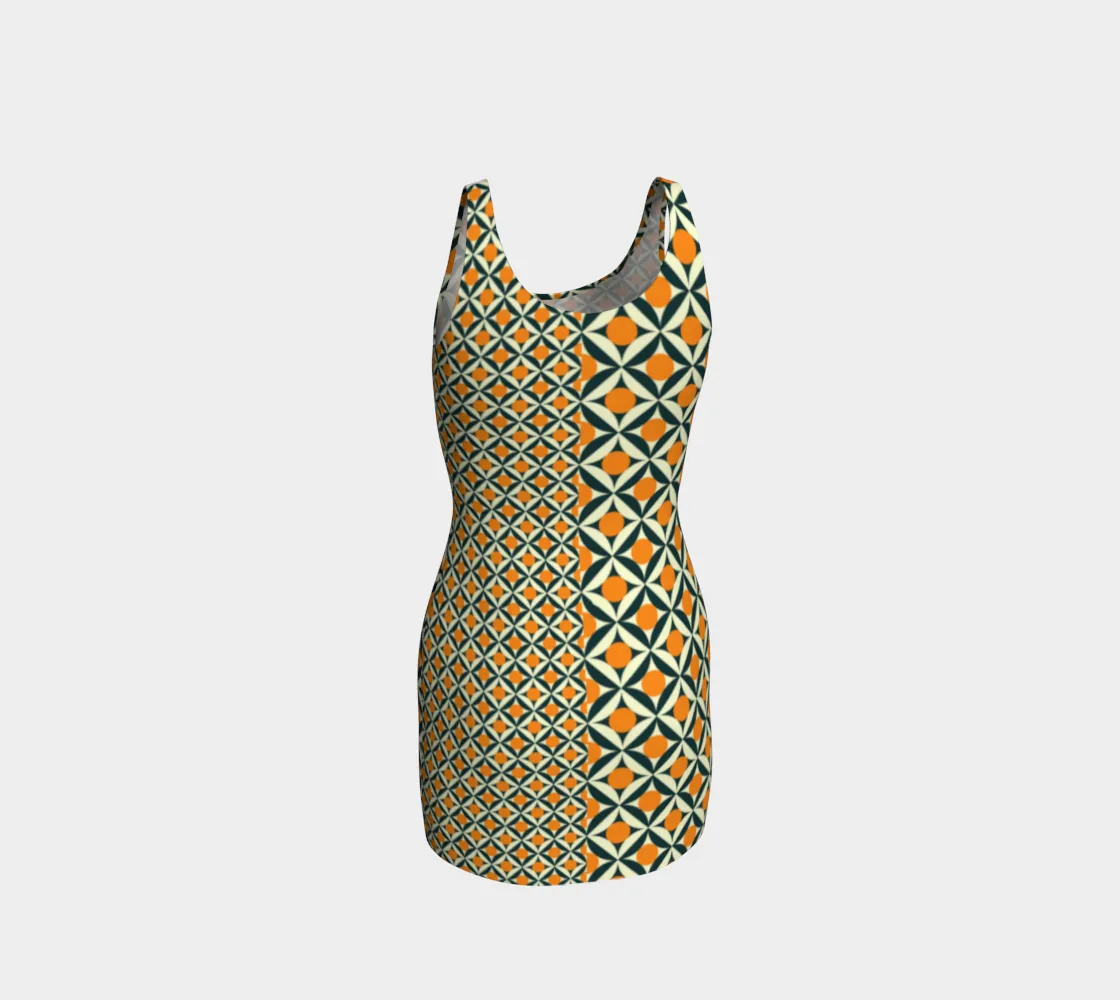 Vintaged Asymmetry Bodycon Dress
