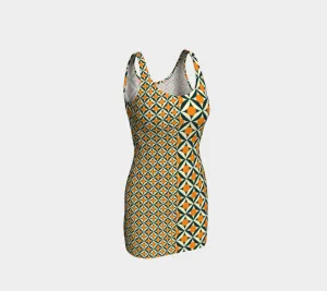 Vintaged Asymmetry Bodycon Dress