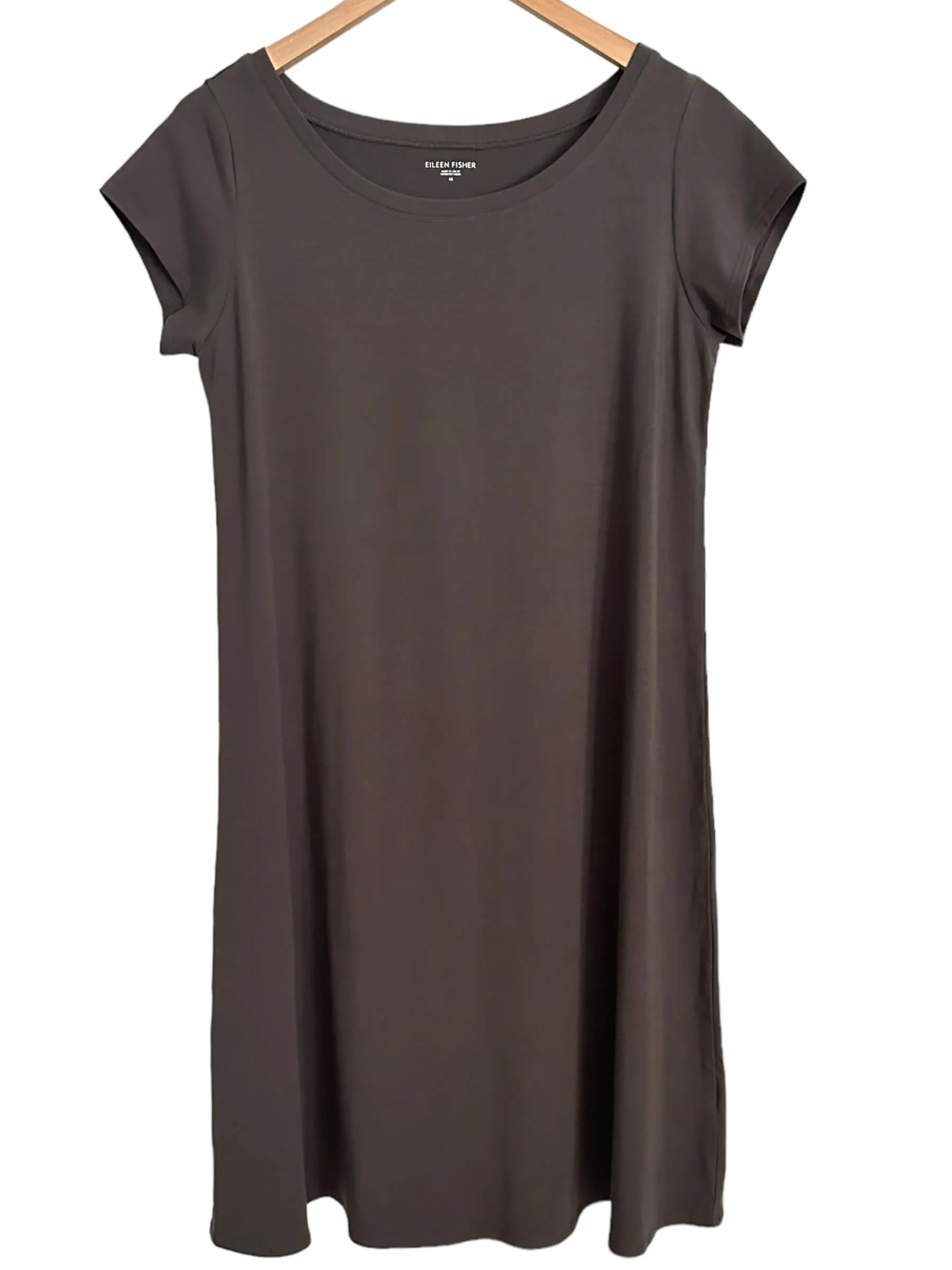 Warm Autumn Gray T-shirt Dress