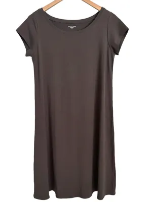 Warm Autumn Gray T-shirt Dress