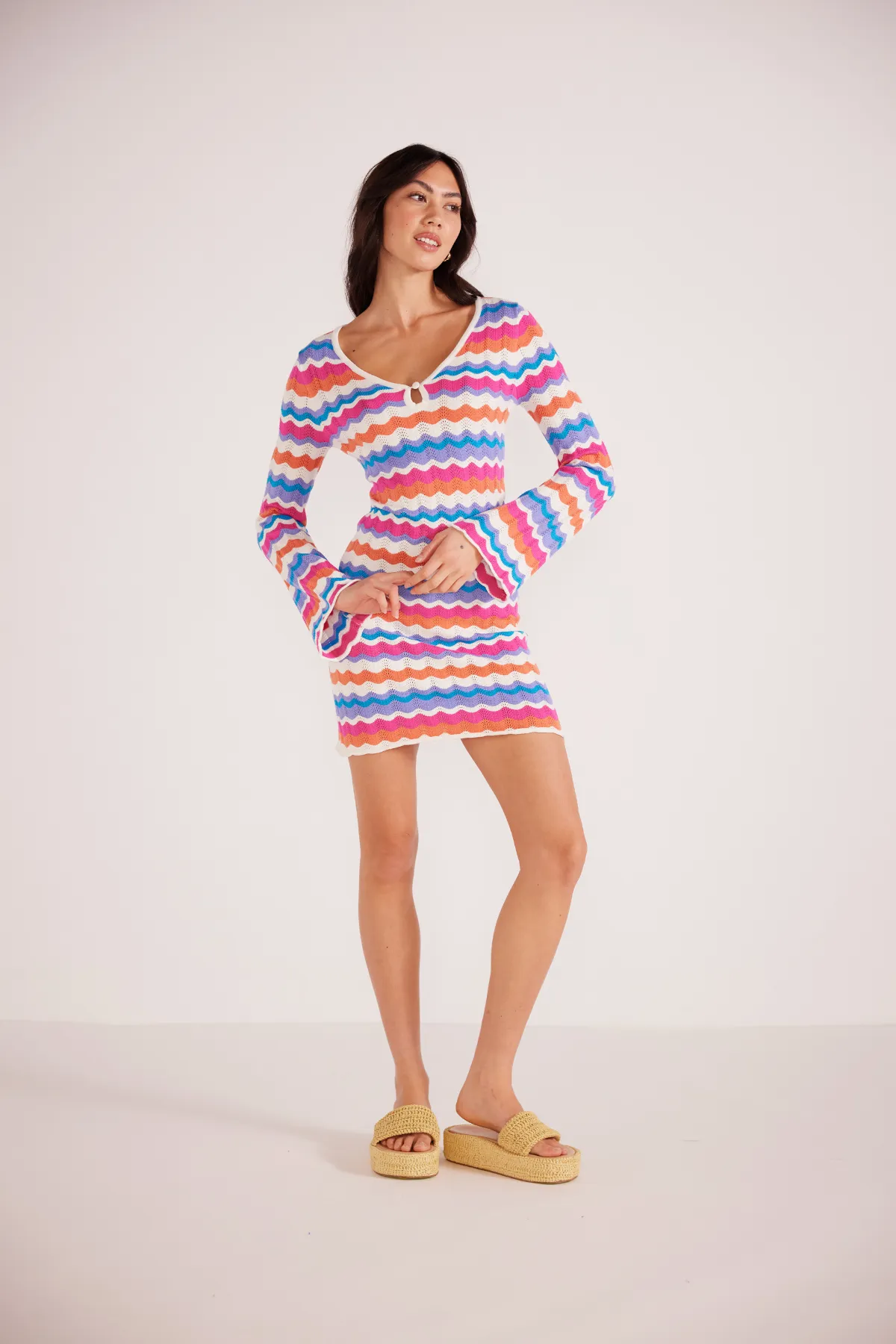 Wilma Pointelle Knit Dress