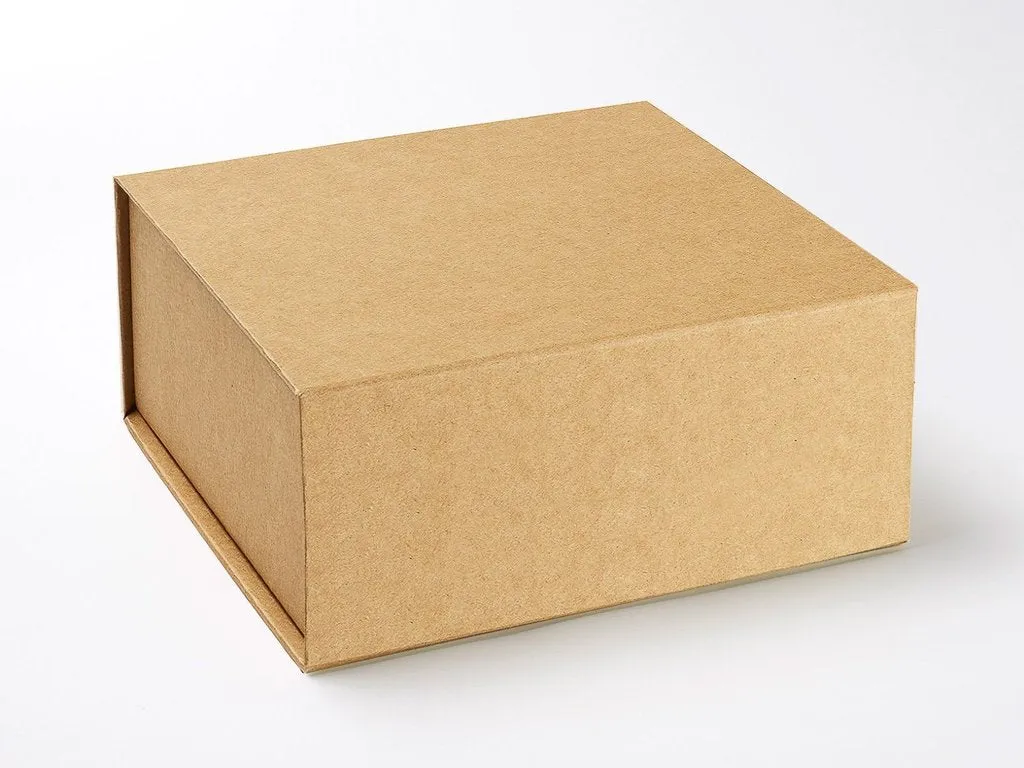 XL Deep Natural Kraft Luxury Gift box without magnets (Pack of 12)